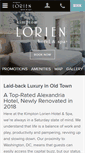 Mobile Screenshot of lorienhotelandspa.com